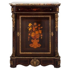 Napoleon III Style Marquetry Cabinet d'Appui