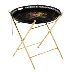 Napoleon III Style Painted French Tray Table