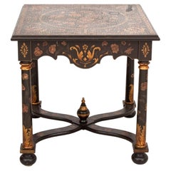 Table d'appoint en bois peint de style Napoléon III