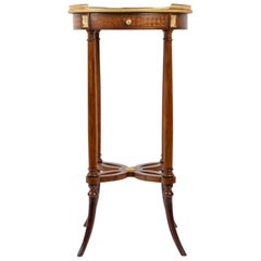  Napoleon III Style Pedestal Table in Walnut Veneer