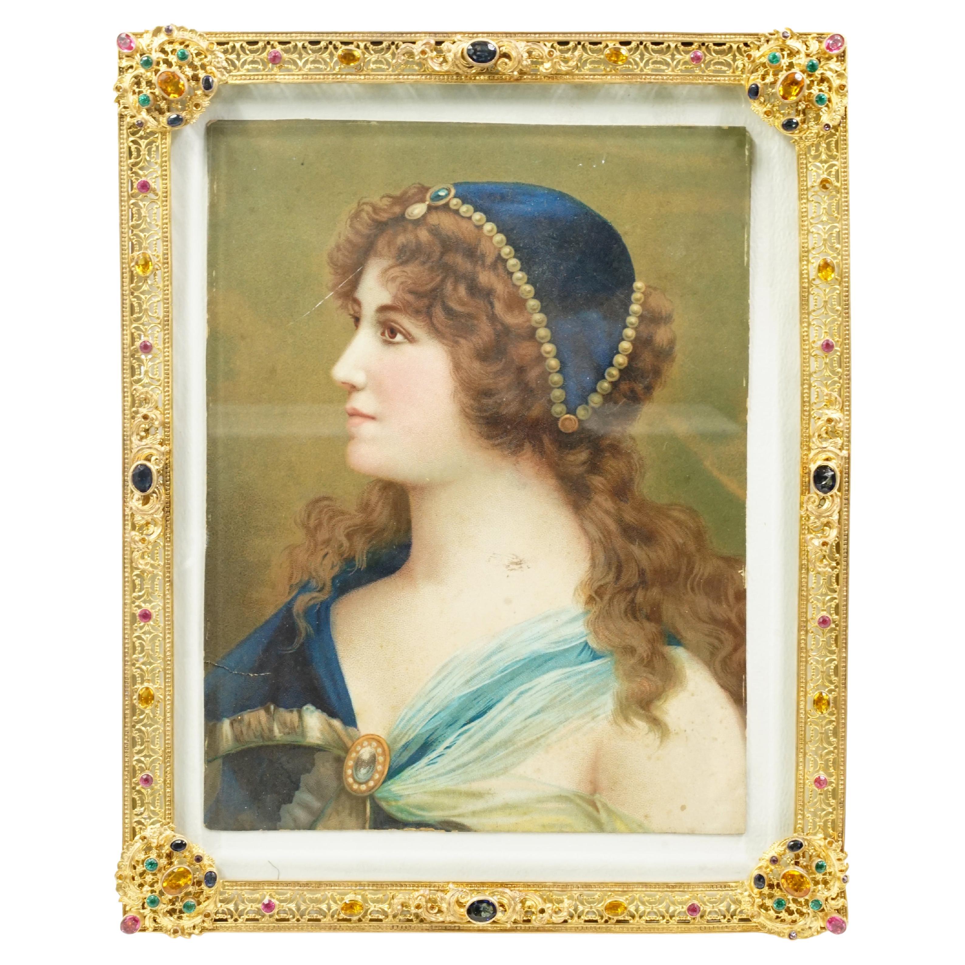 Napoleon III style photo frame For Sale