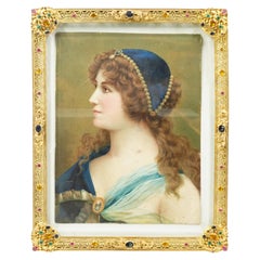 Antique Napoleon III style photo frame