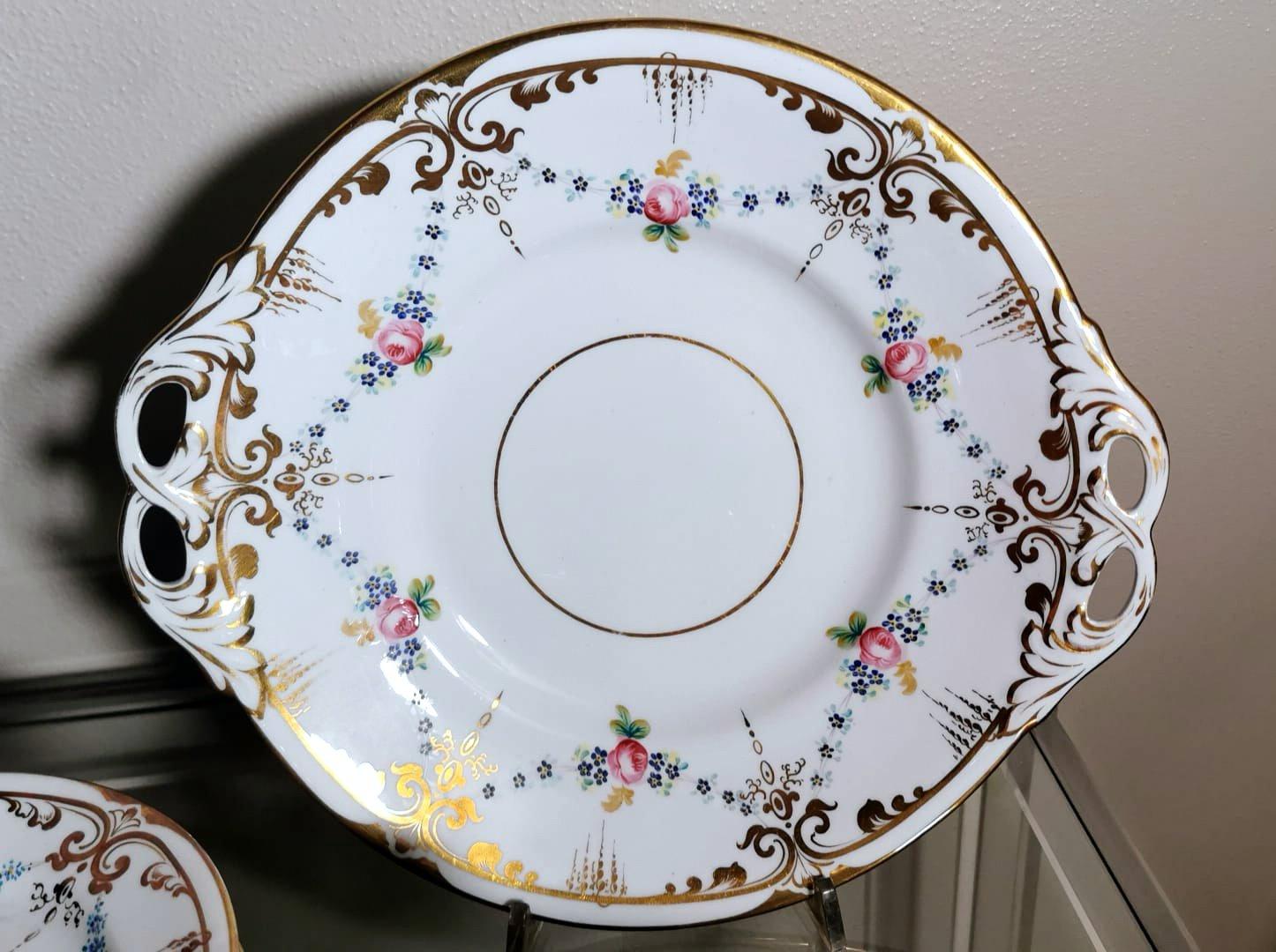 Service à café/thé en porcelaine de Paris de style Napoléon III pour 12 personnes-28 pièces en vente 7