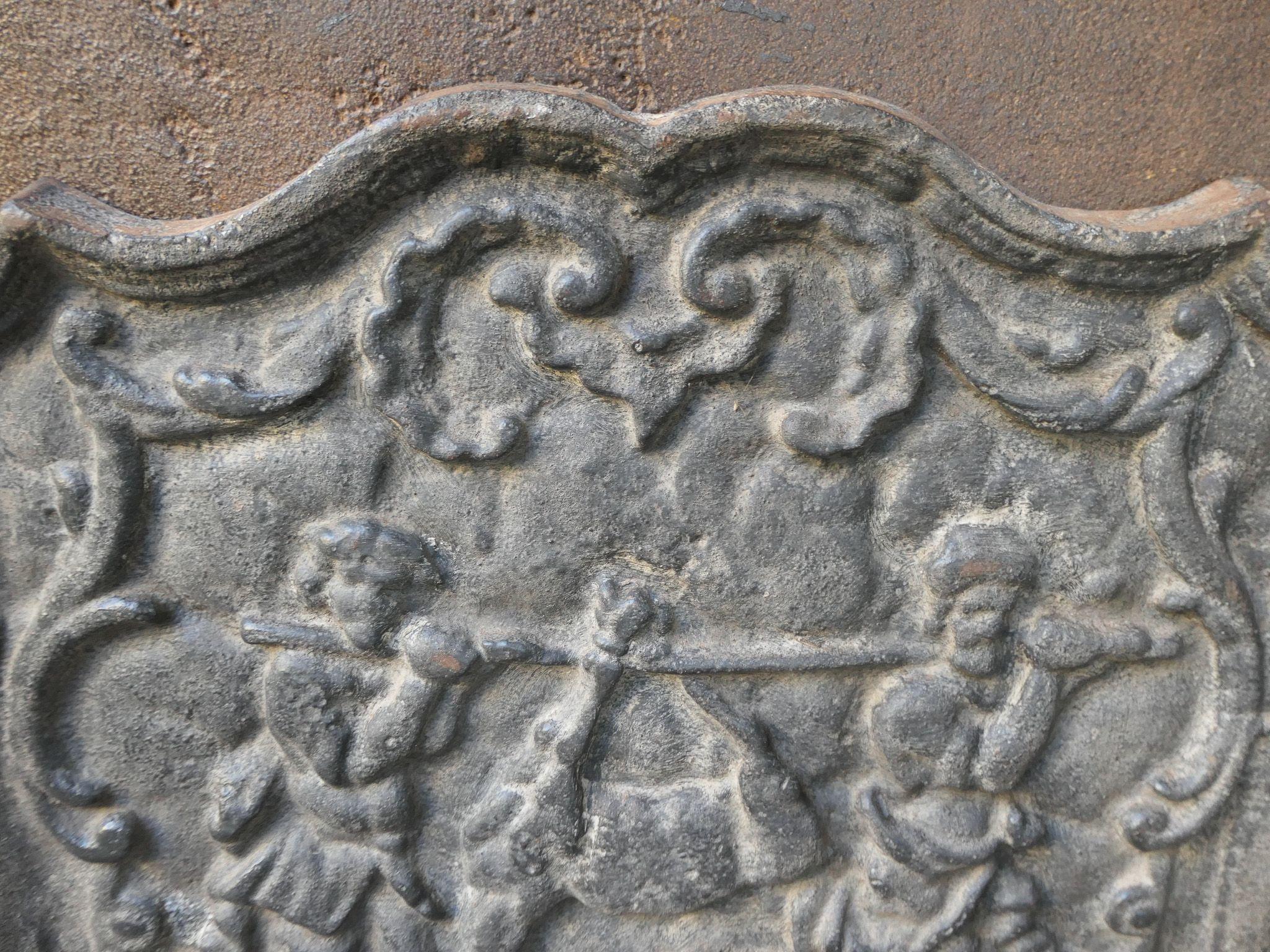Napoleon III Style 'Return from the Hunt' Fireback / Backsplash, 20th Century In Good Condition For Sale In Soest, NL