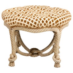 Napoleon III Style Rope Ottoman