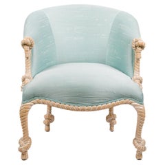 Napoleon III Style Rope/Tassel Tub Chair