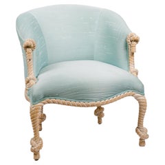 Napoleon III Style Rope/Tassel Tub Chair