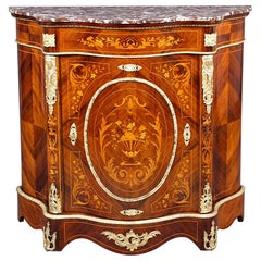 Napoleon III Style Sideboard Cabinet with Marble Top, circa 1900