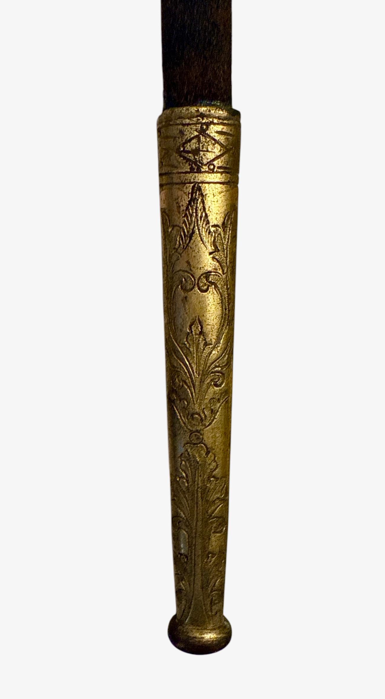Brass Napoleon III sword For Sale