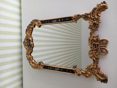 Napoleon III Table Mirror flowers gold