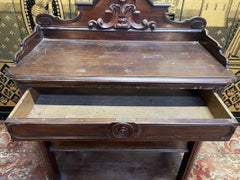 Napoleon III Tiered Serving Table – Marble Top & Carved Wood