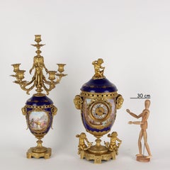 Napoleon III Triptych Clock Bronze France XIX Century