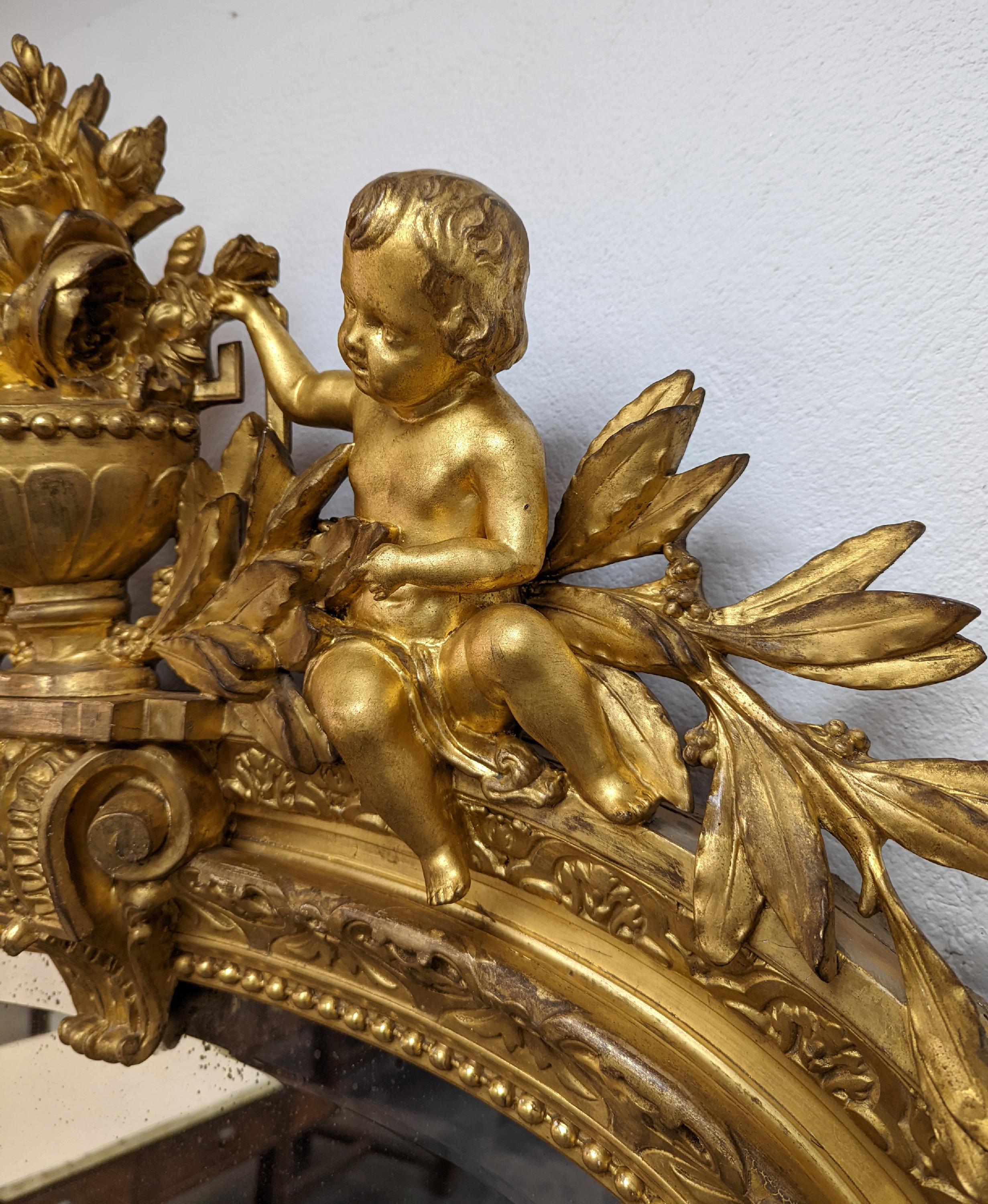Napoleon III Trumeau with Putti and Sphinges 2