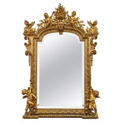 Trumeau di Napoleone III con Putti e Sfinge