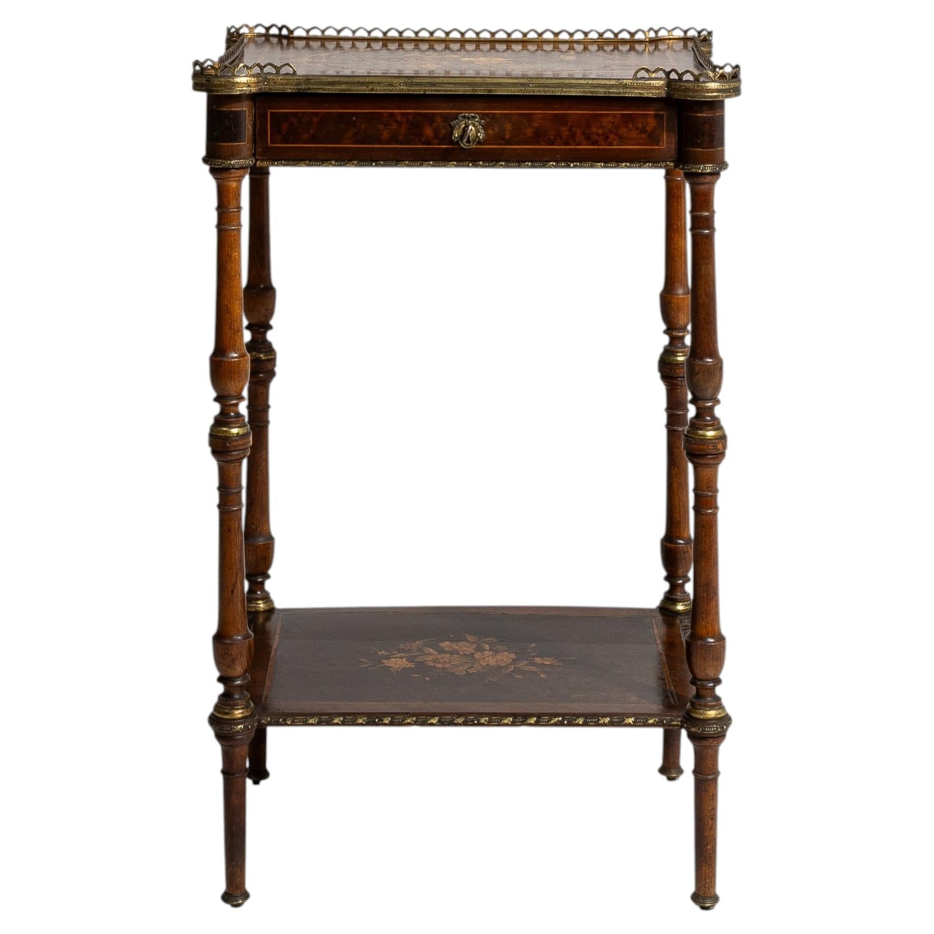 Napoleon III Two Tier Side Table For Sale