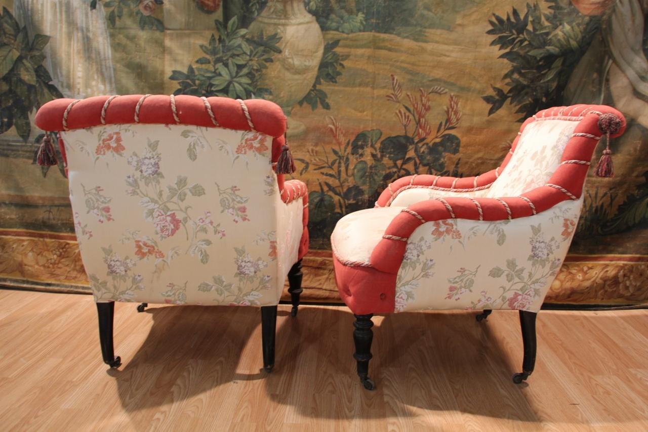Napoleon III gepolstertes Wohnzimmer im Angebot 1
