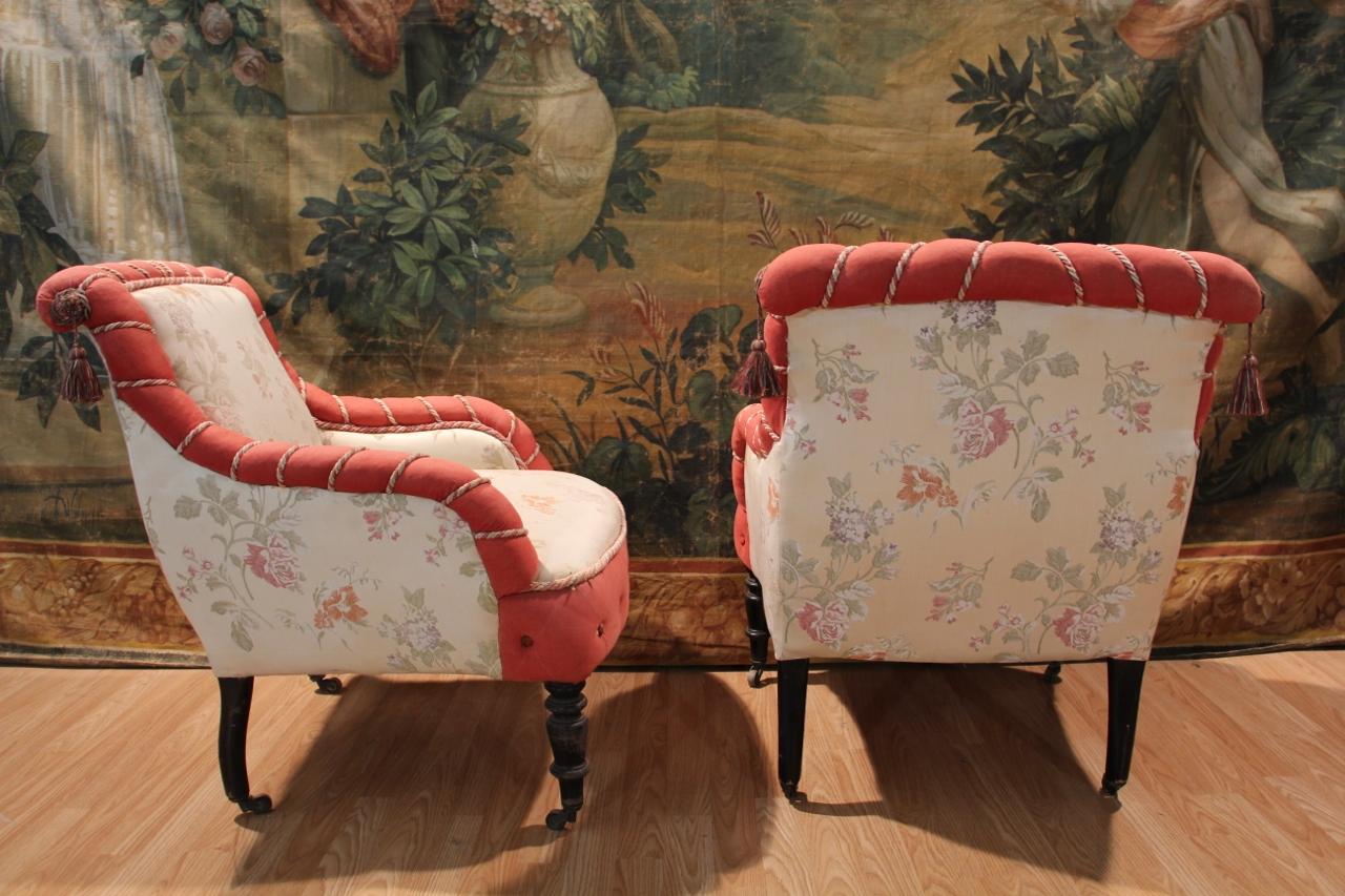 Napoleon III gepolstertes Wohnzimmer im Angebot 2