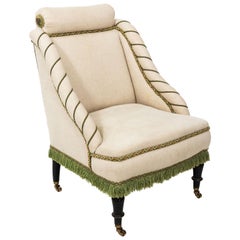 Napoleon III Upholstered Slipper Chair