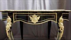 Napoleon III Violin Desk Table in Boulle Marquetry, 19th Century