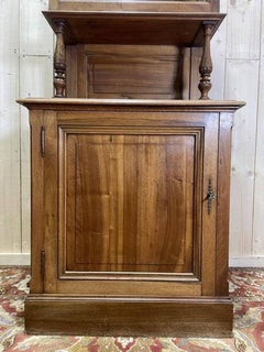 Napoleon III walnut display cabinet