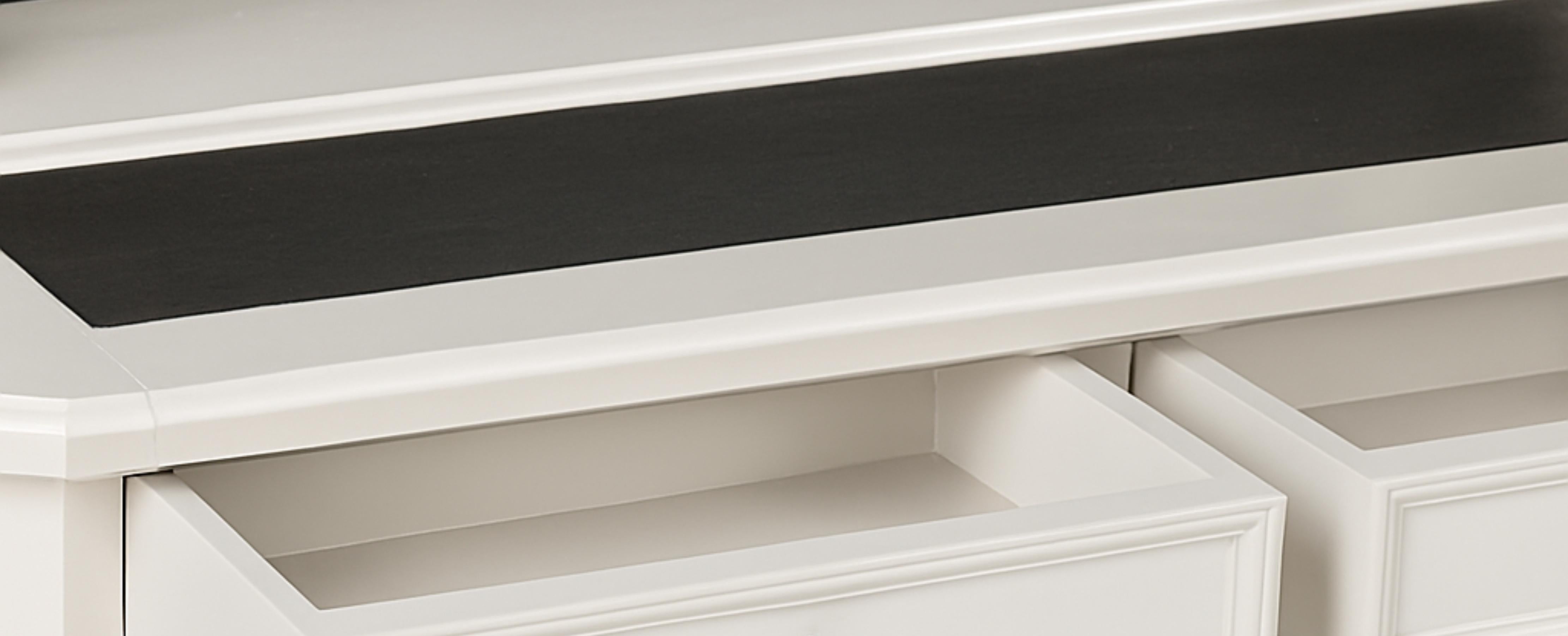 Napoleon III Nussbaum Off White Sekretär Vitrine Bonheur Du Jour (19. Jahrhundert) im Angebot