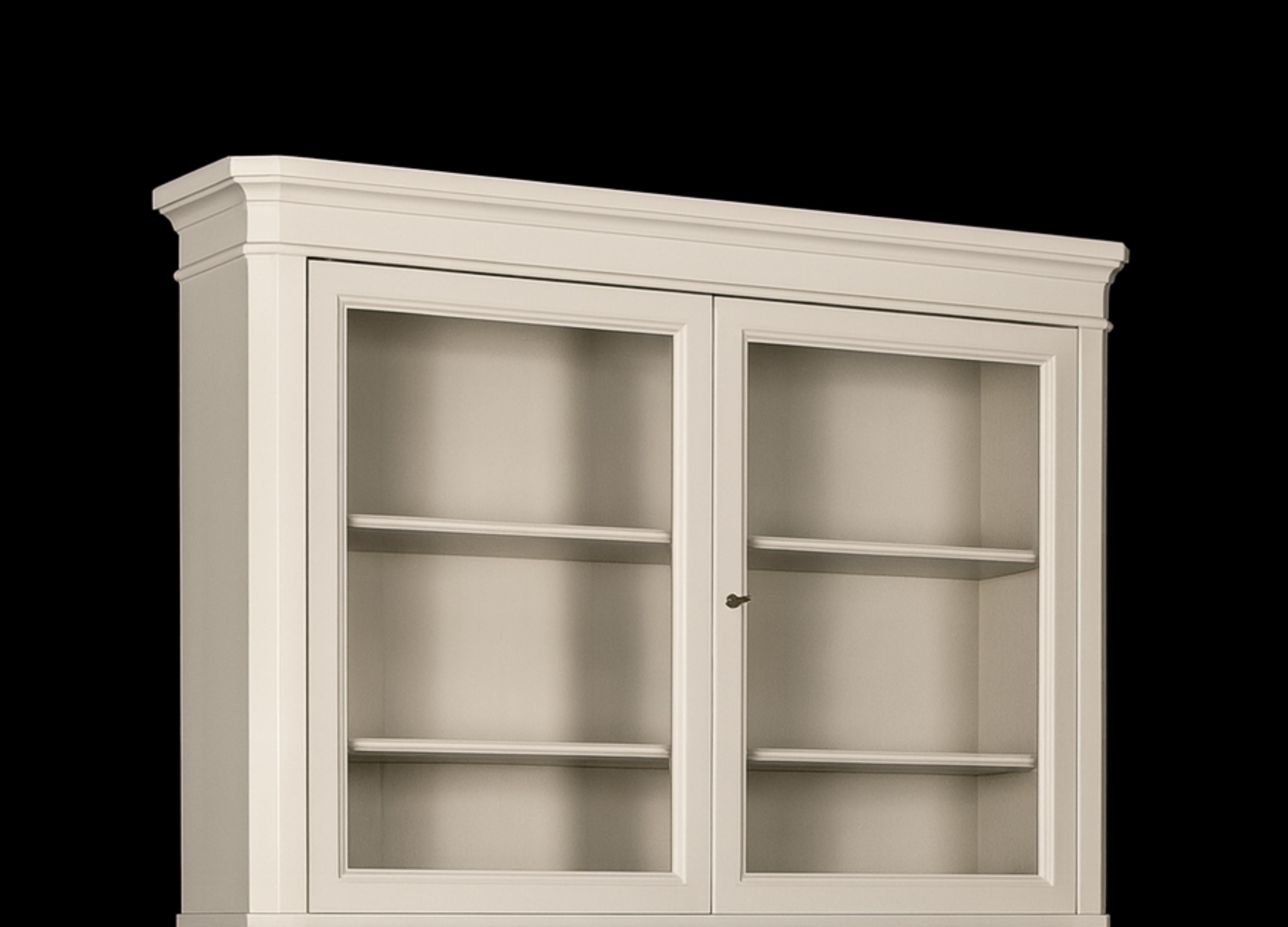 Napoleon III Nussbaum Off White Sekretär Vitrine Bonheur Du Jour (Messing) im Angebot