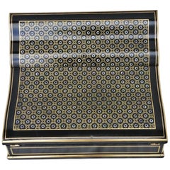 Antique Napoleon III Writing Desk Boulle Style Marquetry Box, France, 1870