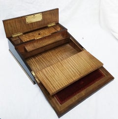 Napoleon III Writing Travel Table Desk Secretary Boulle Style, France, 1870