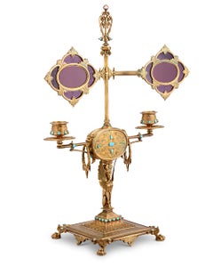 Napoleon III’s Silver-Gilt Library Reading Lamp
