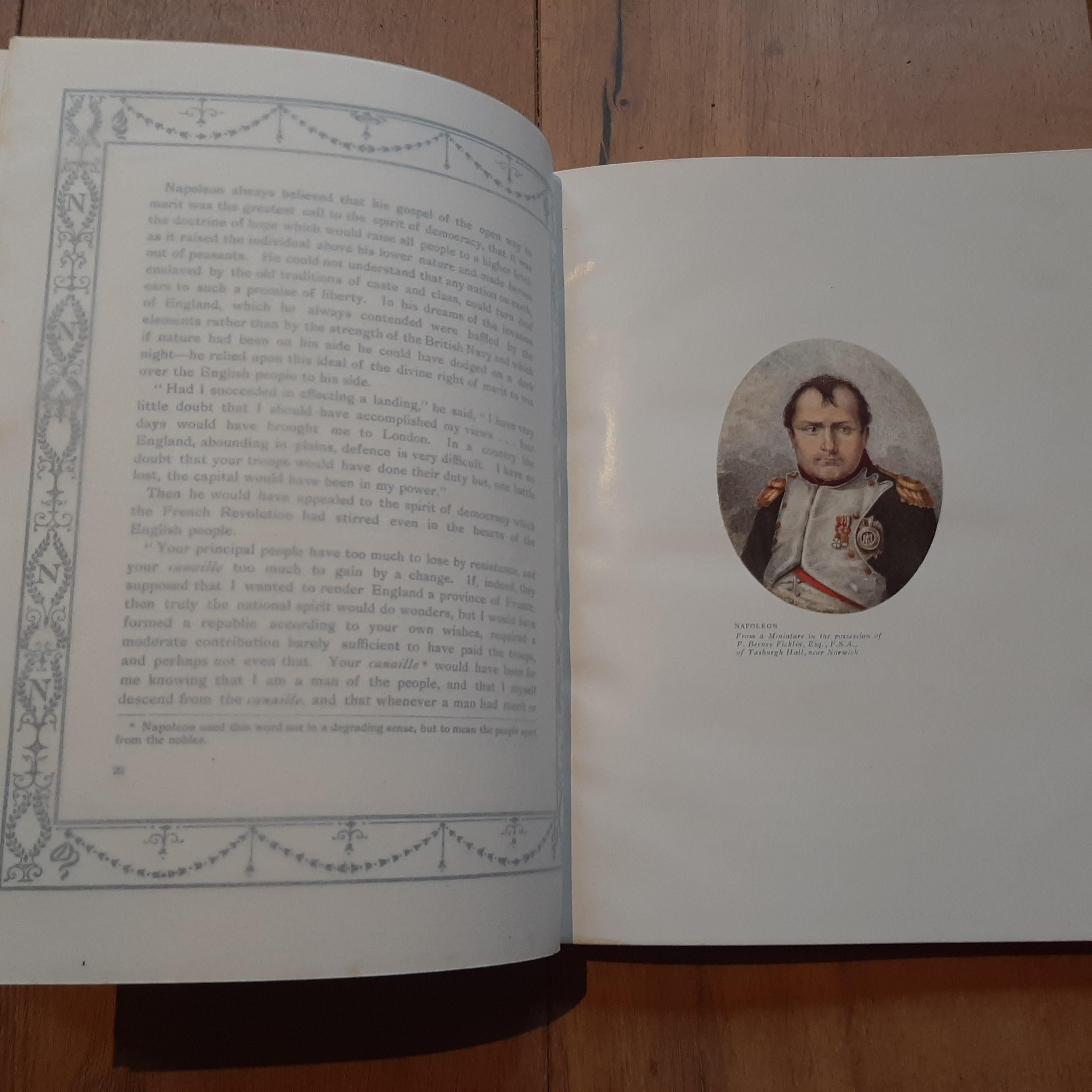 Napoleon, Illustrated with Prints from Contemporary and Other Portraits by Baily In Good Condition For Sale In Langweer, NL