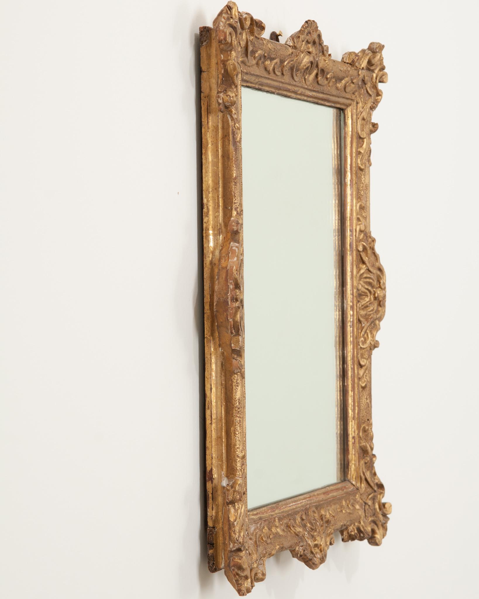 French Napoleon IV Gold Gilt Mirror