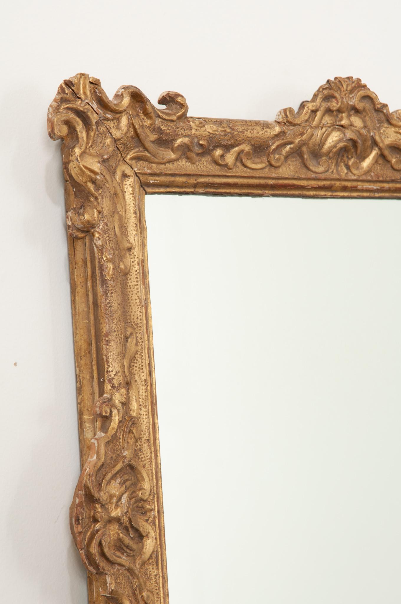 Napoleon IV Gold Gilt Mirror In Good Condition In Baton Rouge, LA