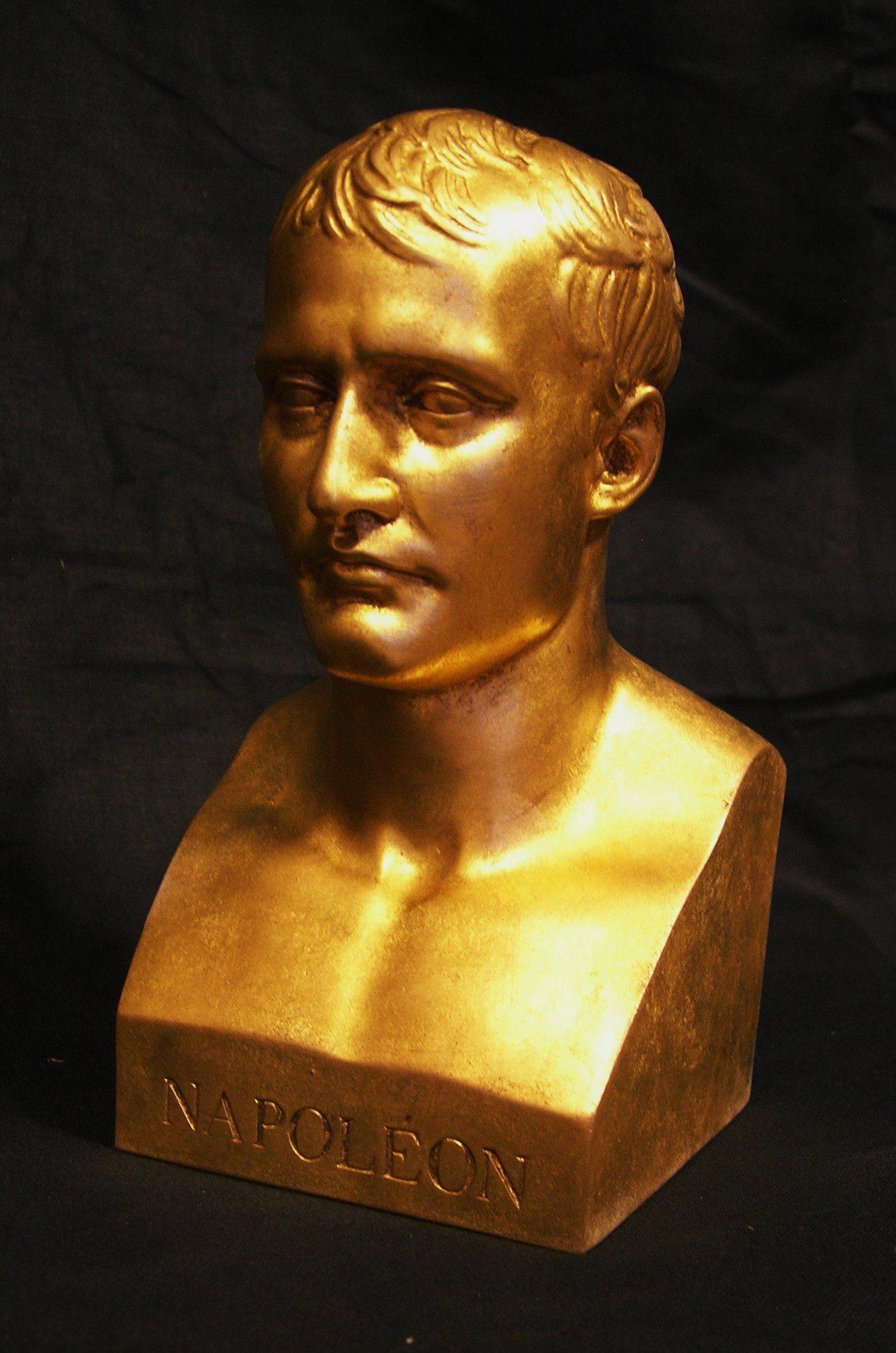 Napoleon Marble Bust in Antique Gold, 20th Century For Sale 1