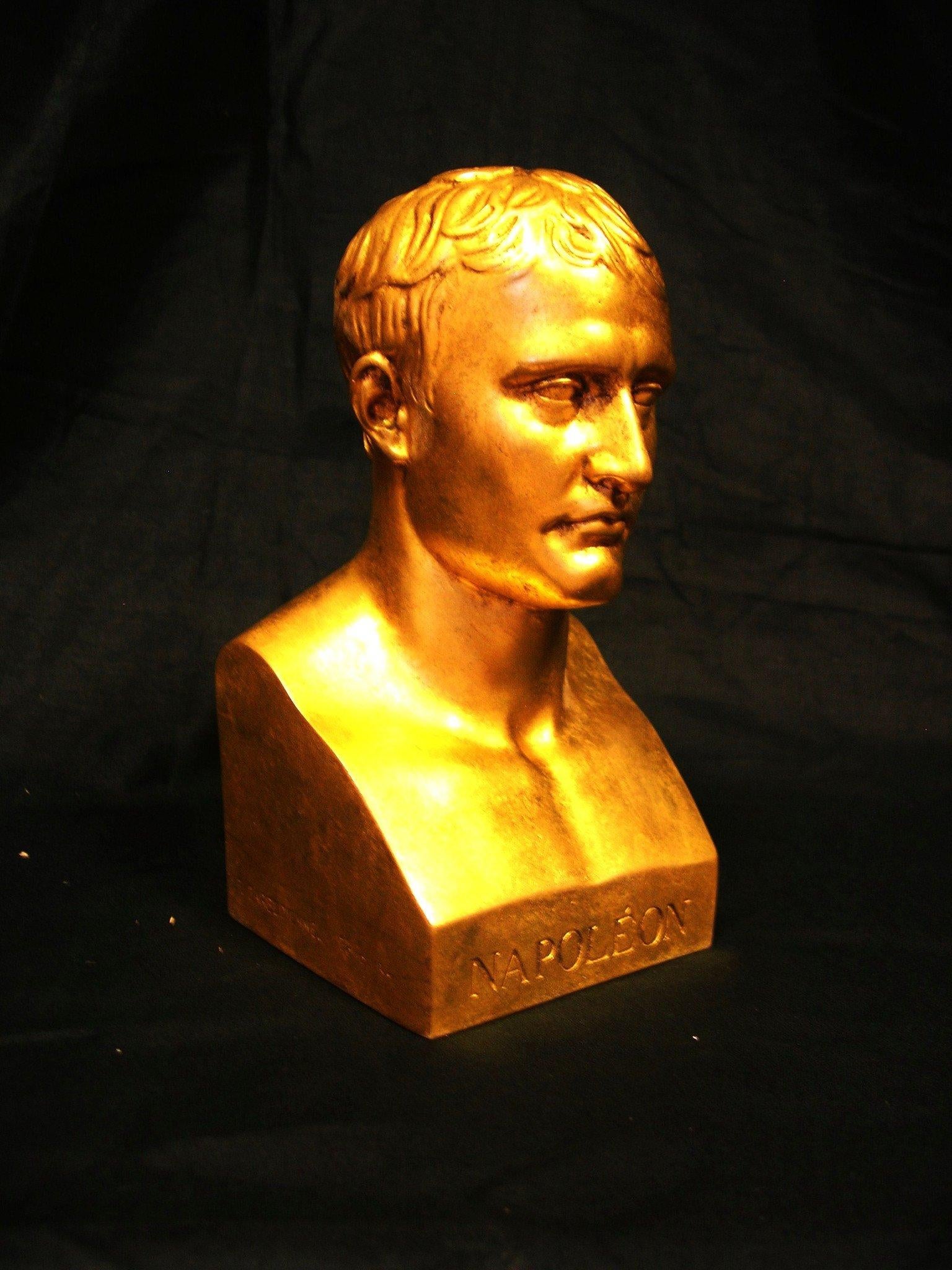 Napoleon Marble Bust in Antique Gold, 20th Century For Sale 2