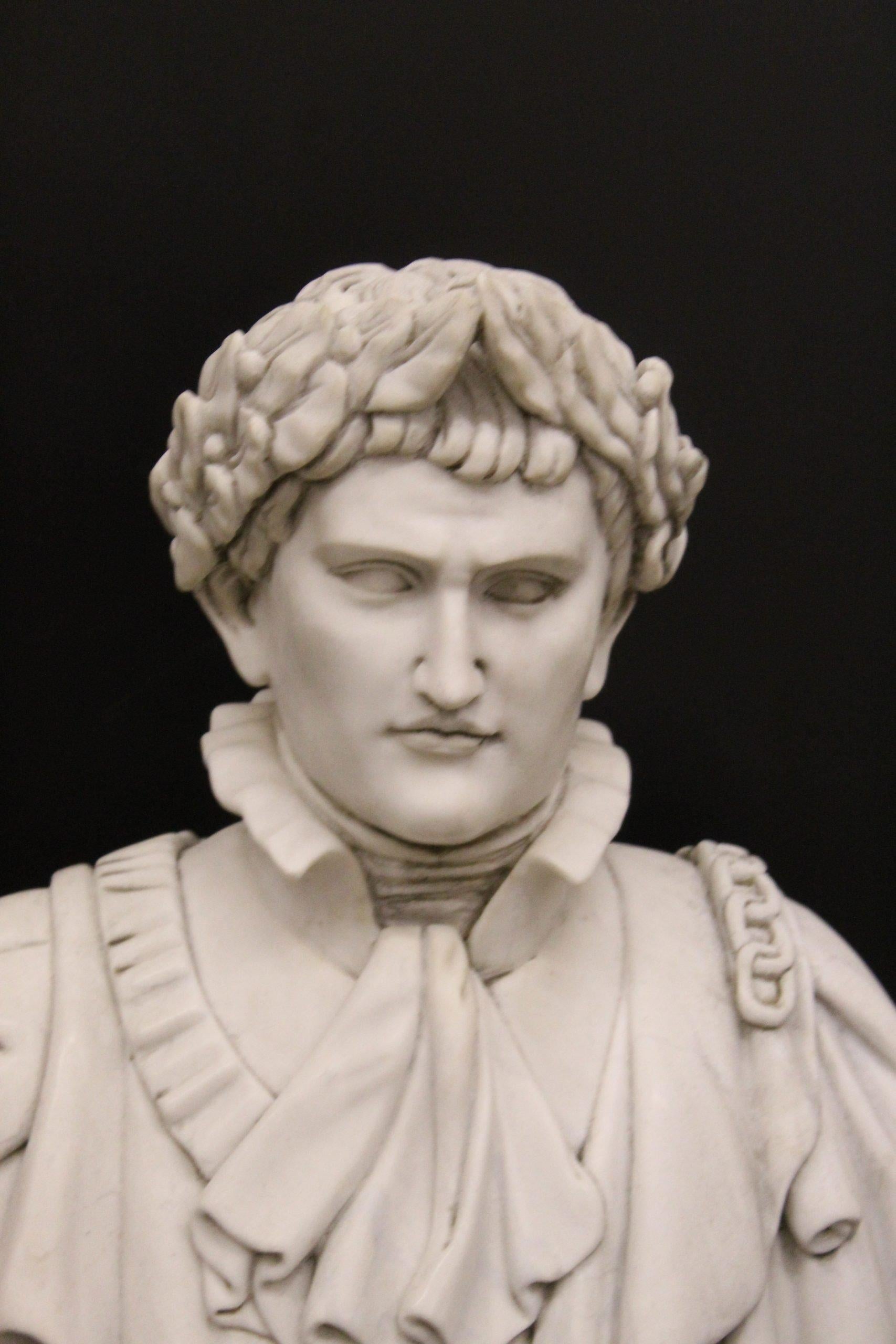Late 20th Century Napoleon Marble Sculpture For Sale