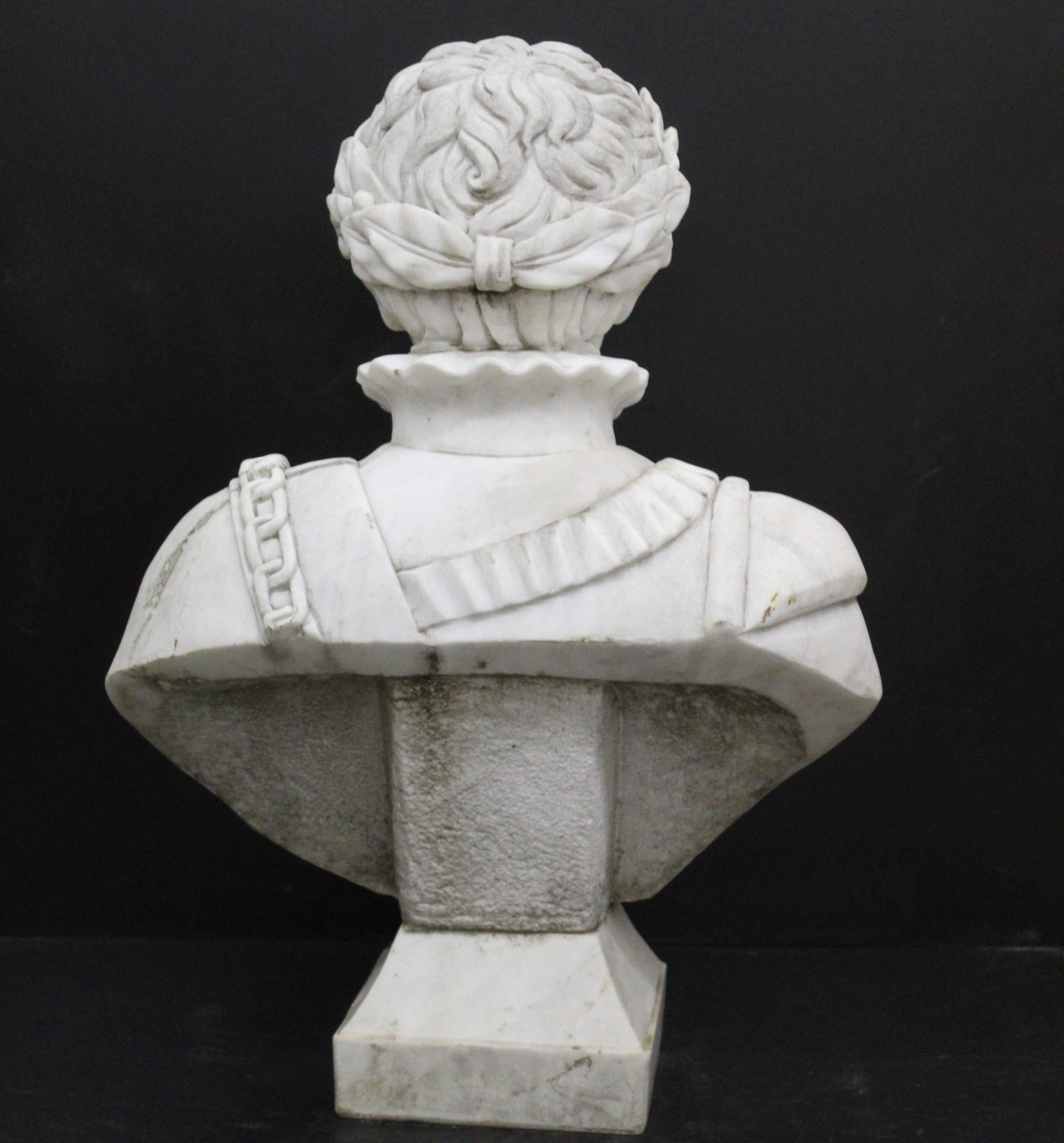 Napoleon-Marmor-Skulptur im Angebot 1
