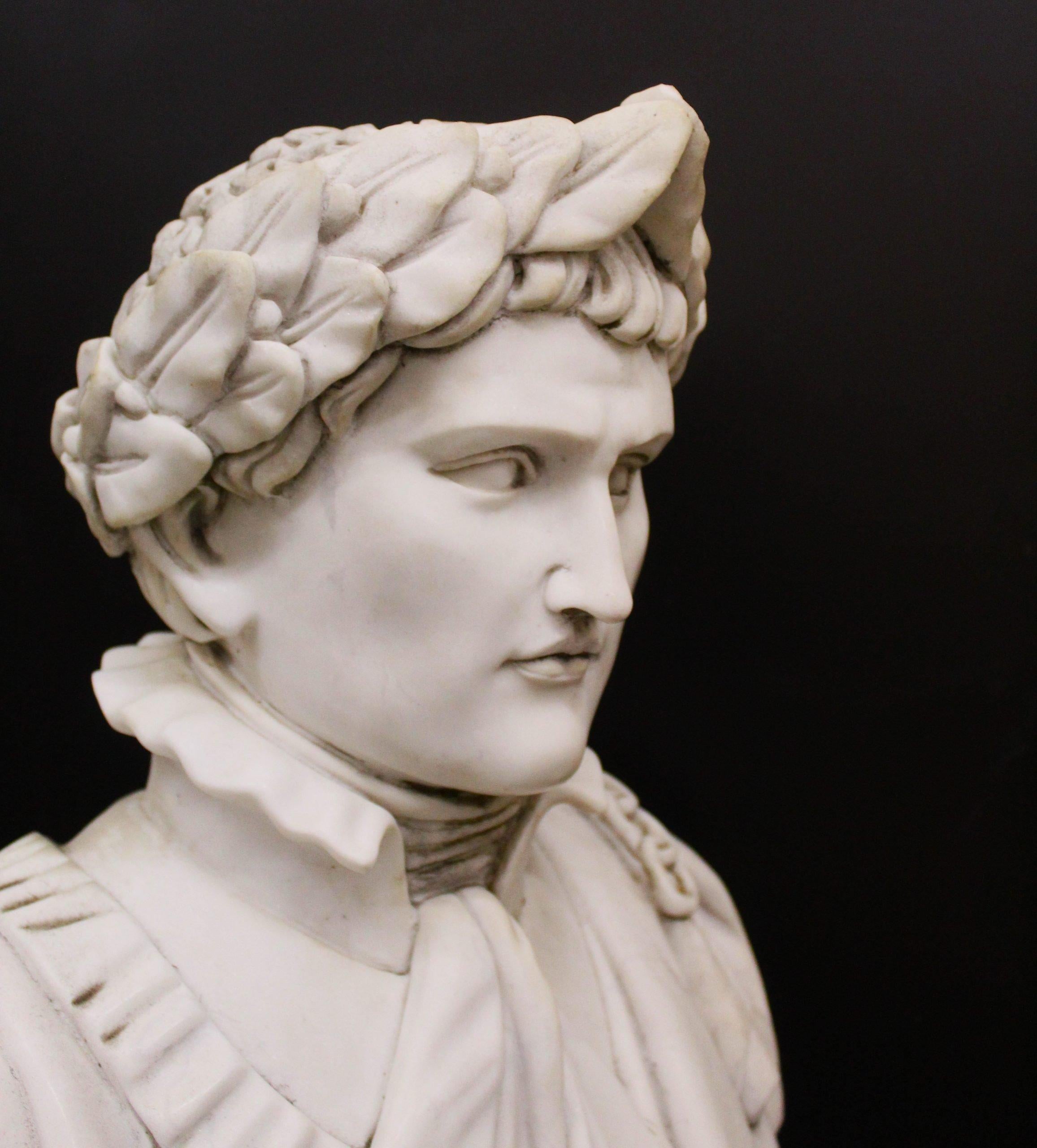 Napoleon-Marmor-Skulptur im Angebot 3