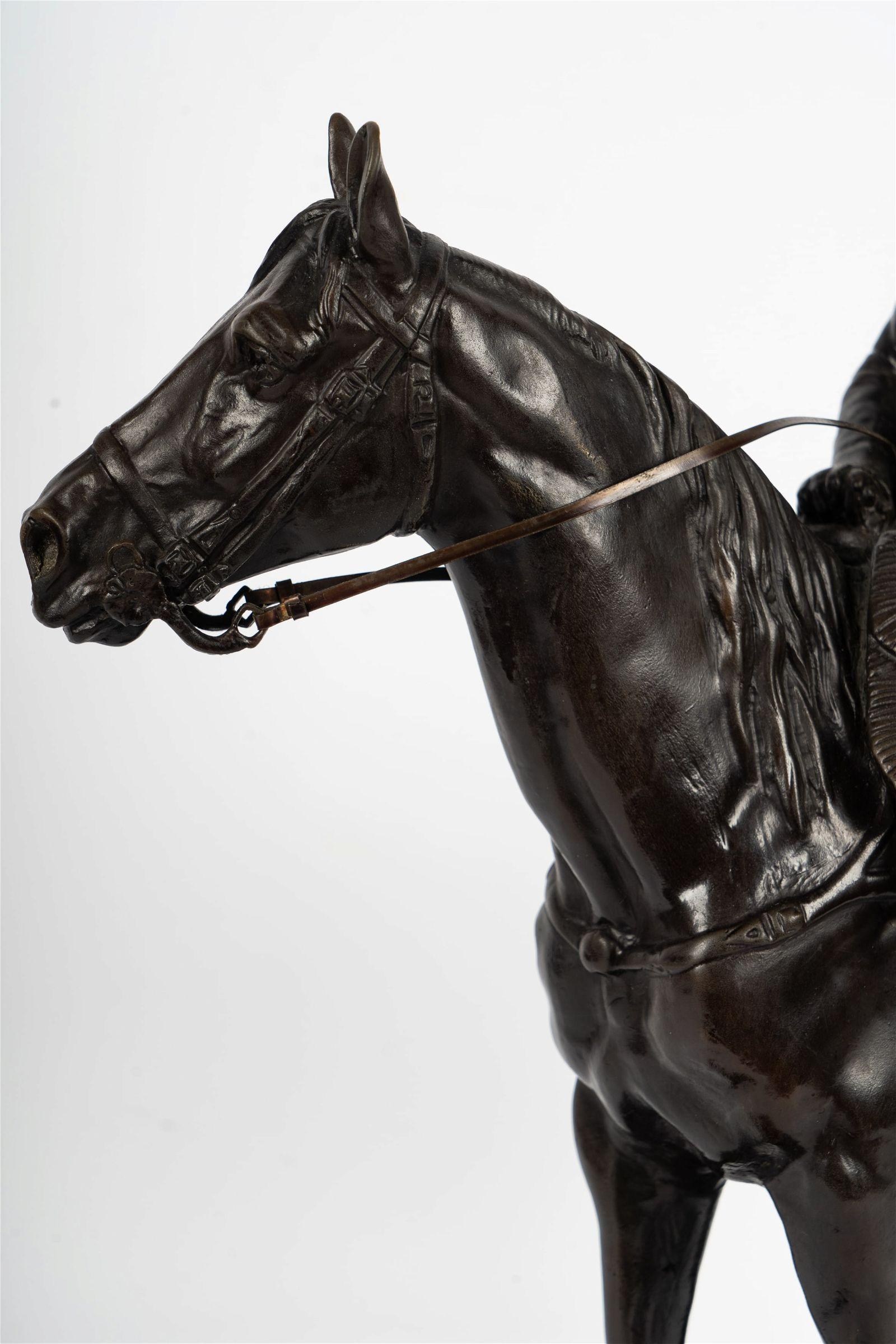 Napoleon on Horseback Bronze Sculpture After Louis M Moris (1818-1883) 4