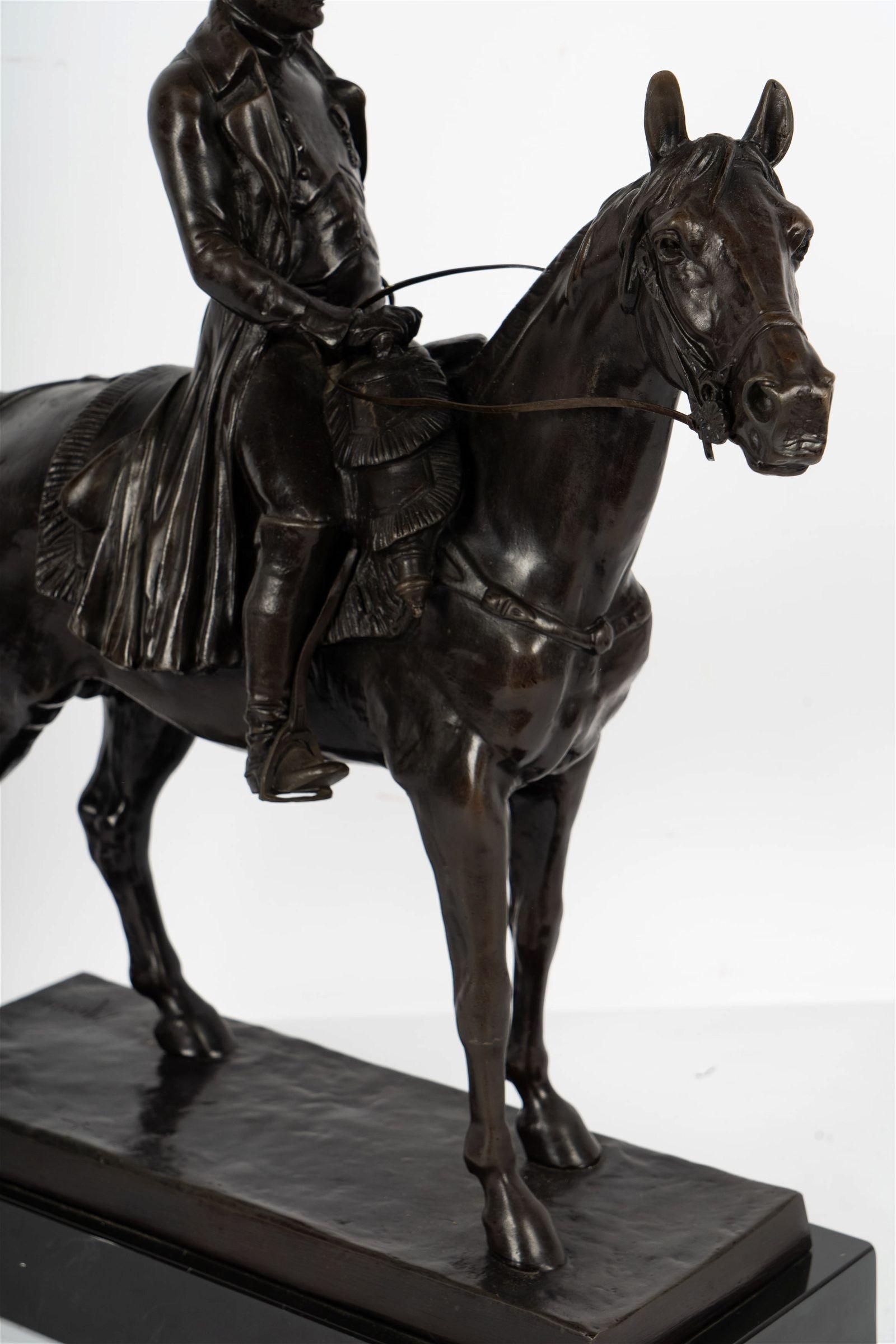 Napoleon on Horseback Bronze Sculpture After Louis M Moris (1818-1883) 8