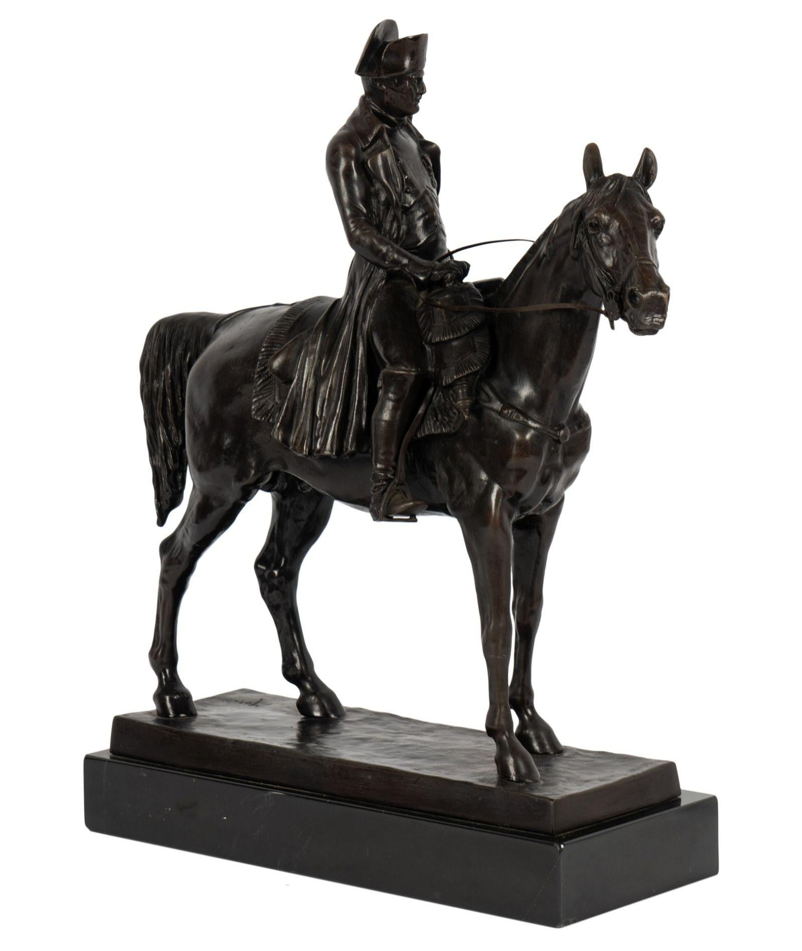 Napoleon on Horseback Bronze Sculpture After Louis M Moris (1818-1883) 10