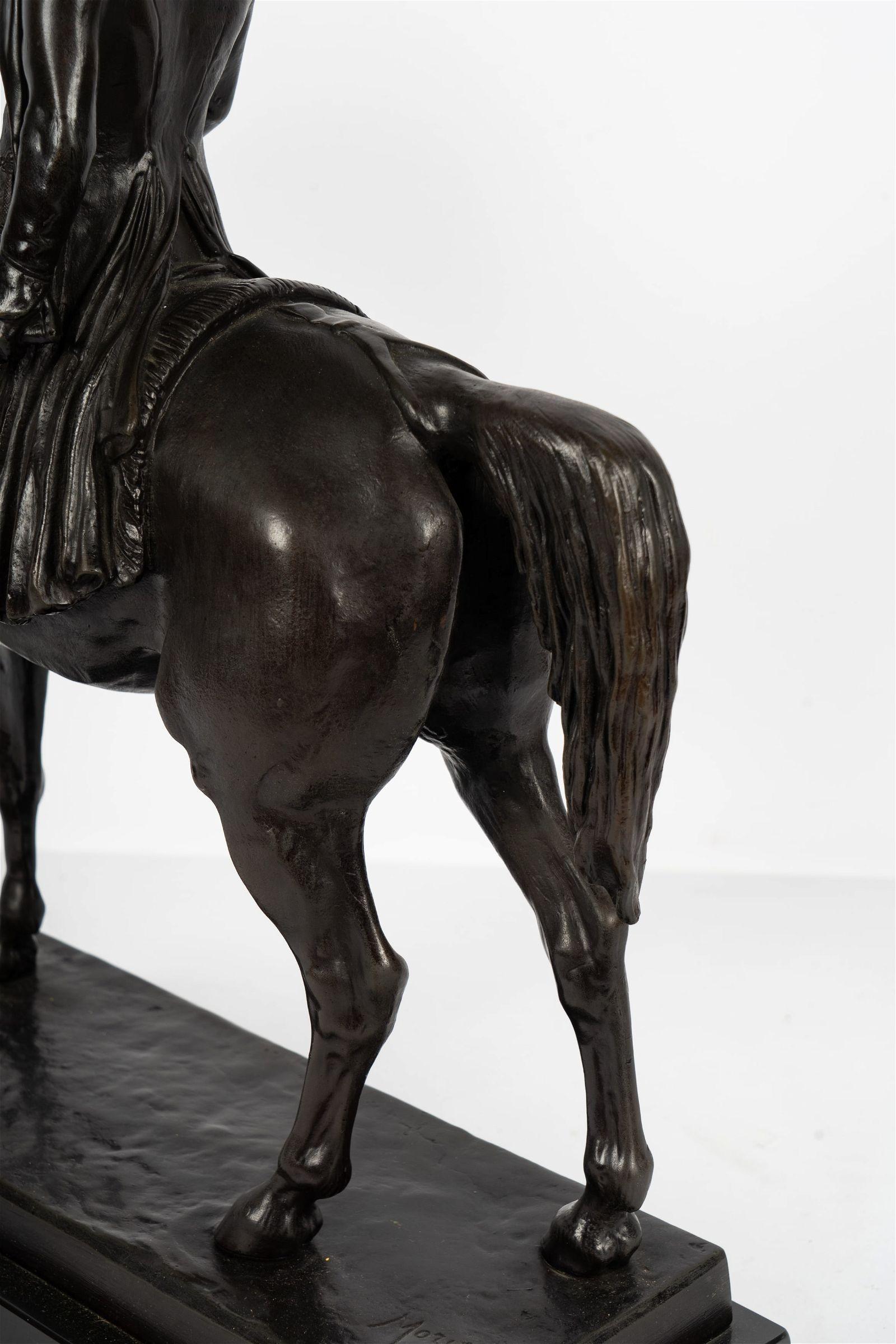 Napoleon on Horseback Bronze Sculpture After Louis M Moris (1818-1883) In Good Condition In New York, NY