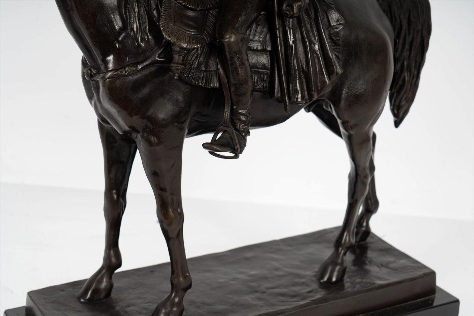 Napoleon on Horseback Bronze Sculpture After Louis M Moris (1818-1883) 2