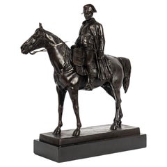 Napoleon on Horseback Bronze Sculpture After Louis M Moris (1818-1883)