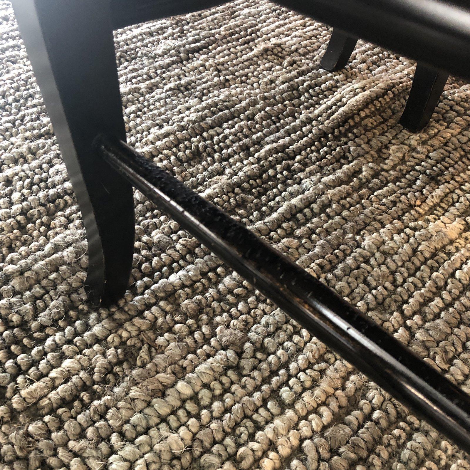 Napoleon Rush Seat Dining Chairs by Pottery Barn, Set of 8 In Good Condition For Sale In San Francisco, CA