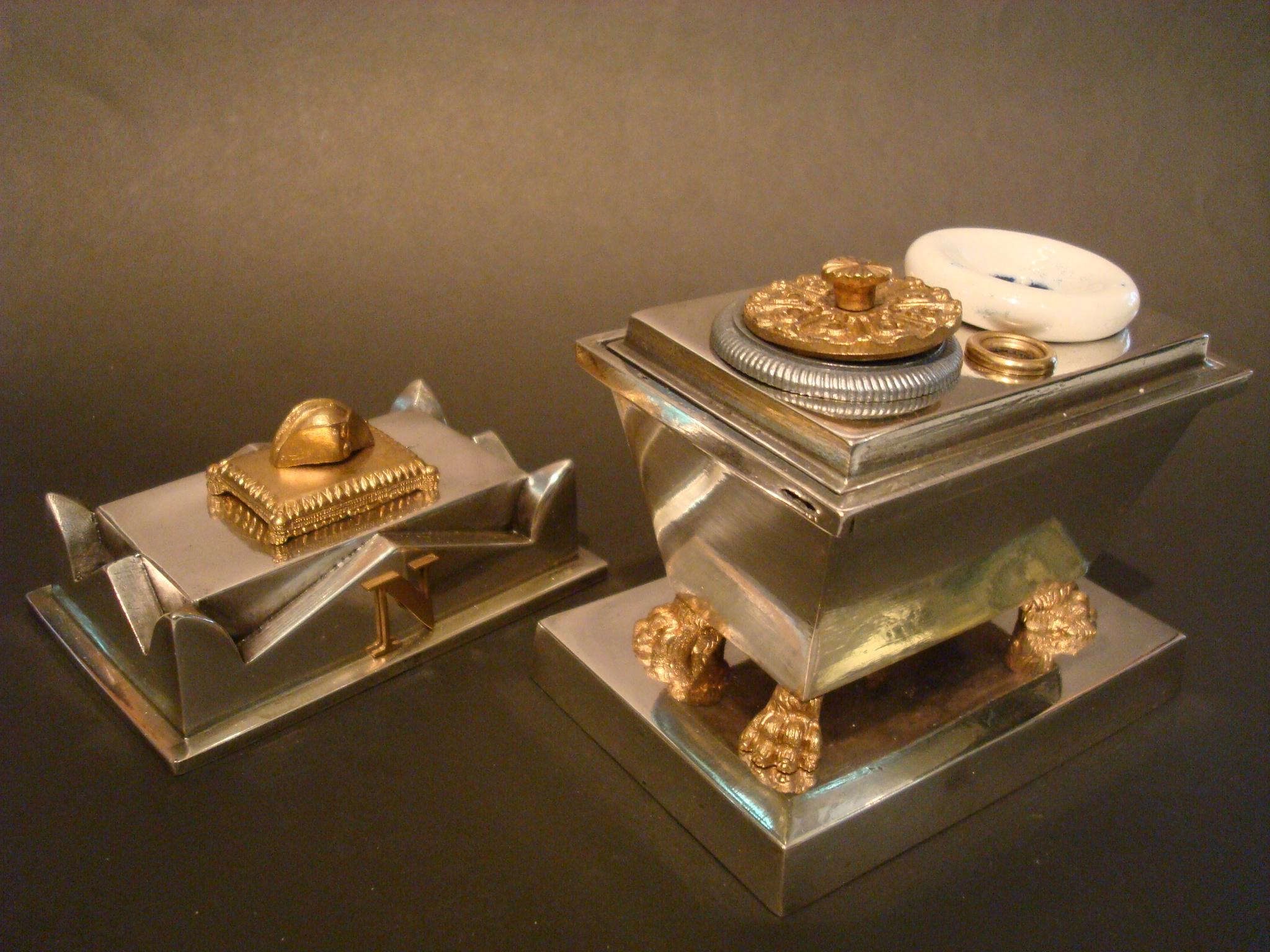 Napoleon´S Tomb Inkstand Desk Piece In Good Condition In Buenos Aires, Olivos