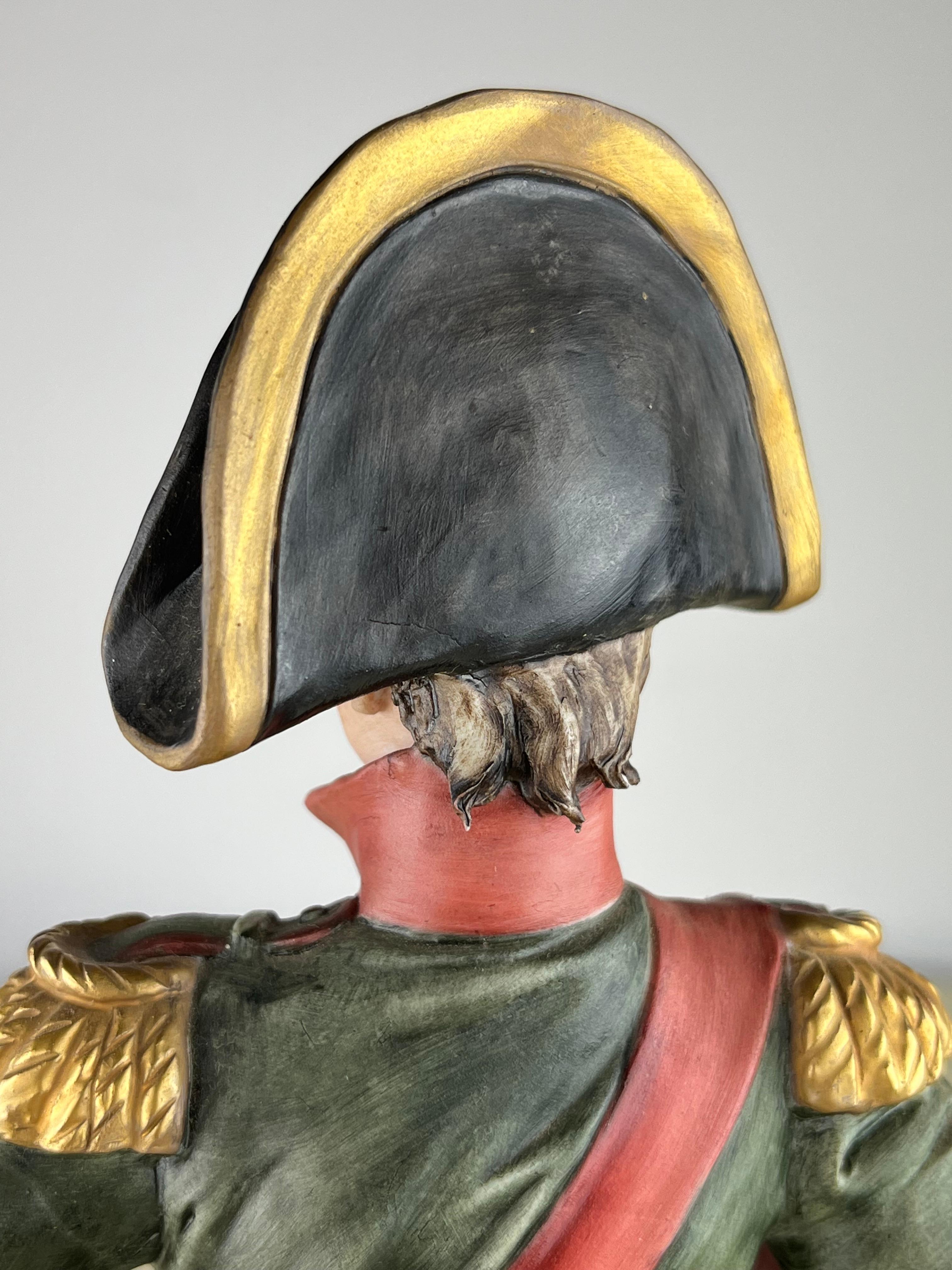 Other Napoleon Sculpture in Capodimonte Porcelain and Bronze, Italy, 1990s For Sale