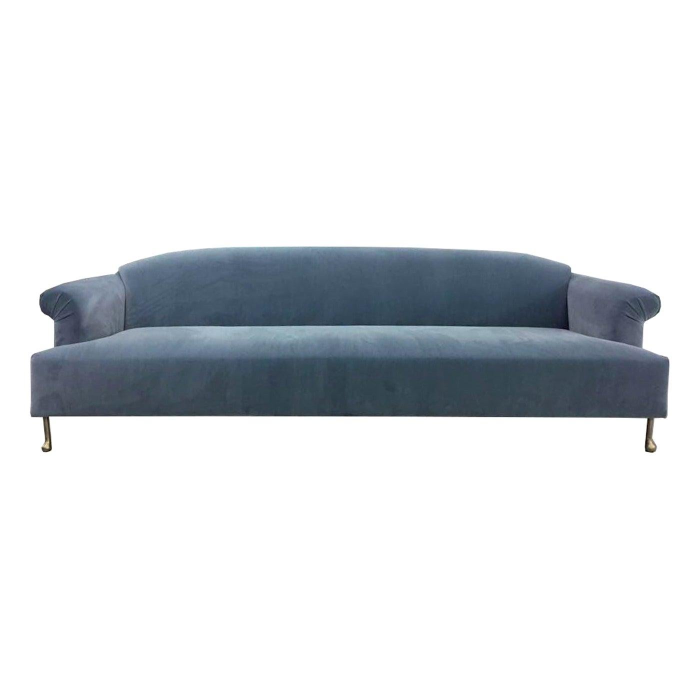 Napoleone Light Blue Sofa by Dom Edizioni  For Sale