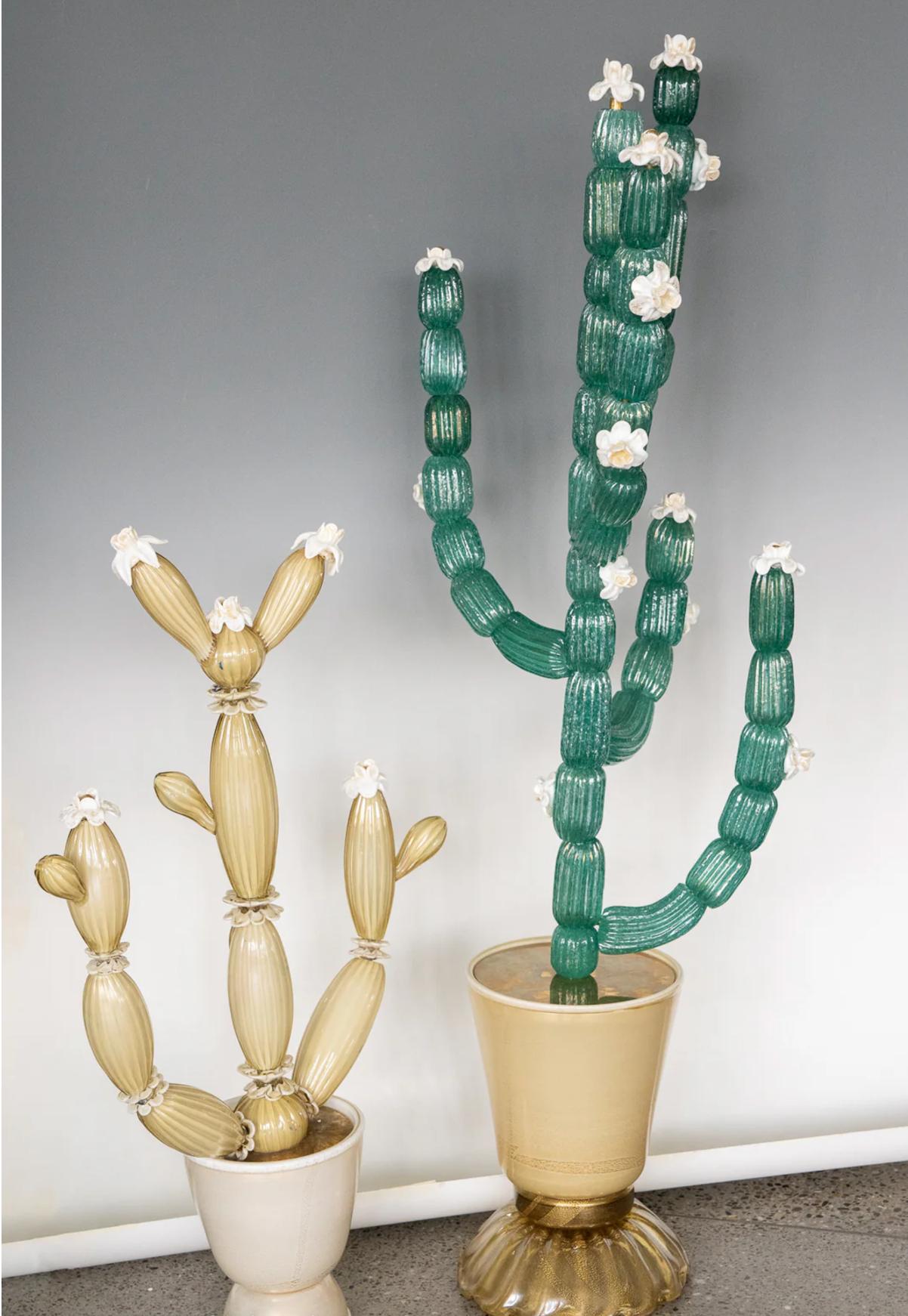 Metà XX secolo Napoleone Martinuzzi (1892-1977) un cactus pulegoso monumentale di Venini 1930 in vendita