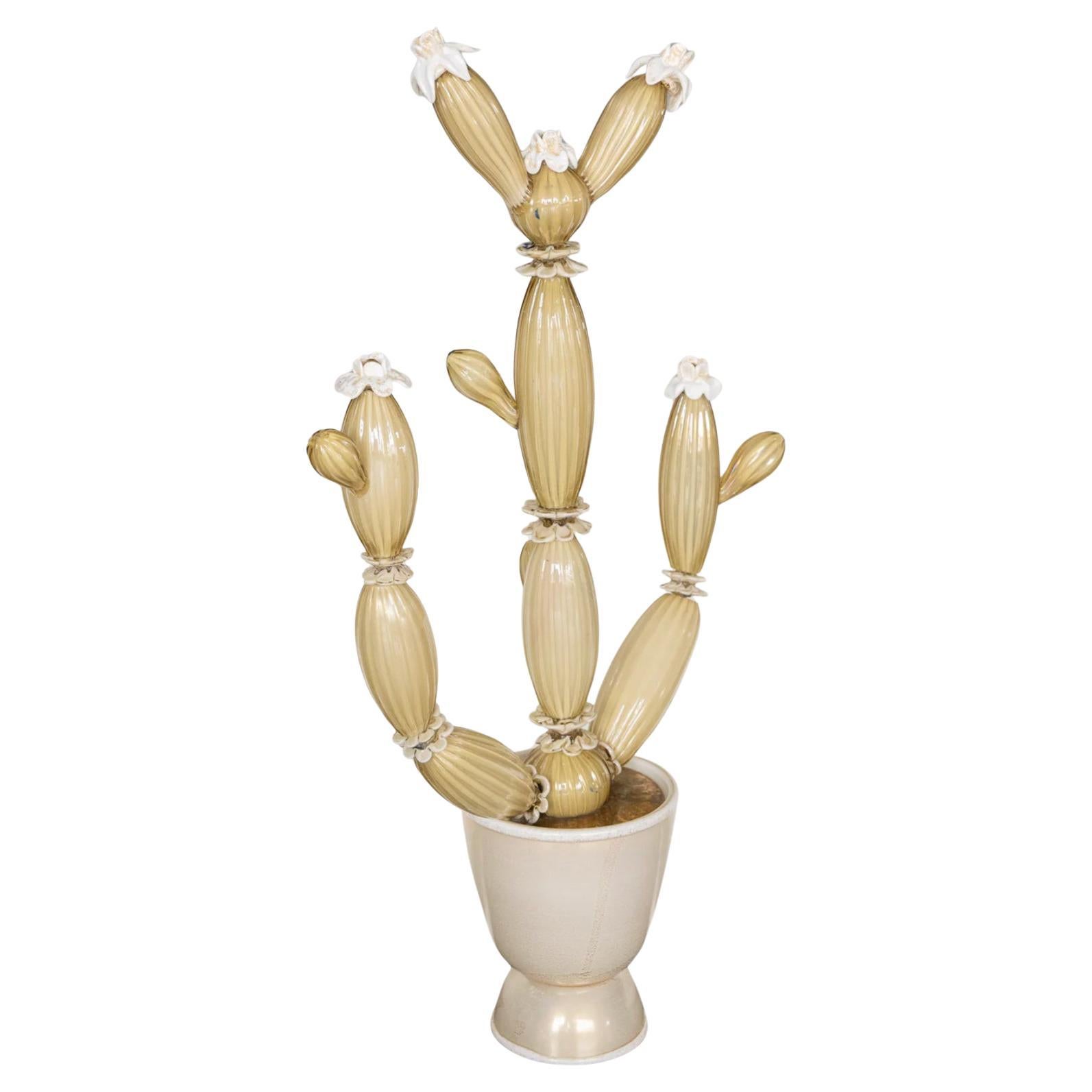 Napoleone Martinuzzi (1892-1977) un cactus pulegoso monumentale di Venini 1930