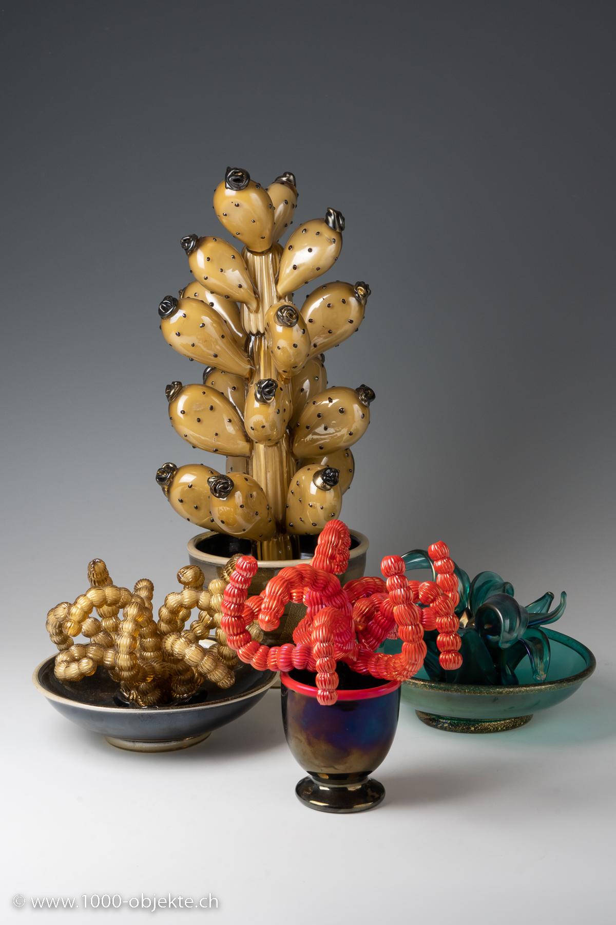 Murano Glass Napoleone Martinuzzi, a 'Pianta Grassa' sculpture, ca. 1930 For Sale
